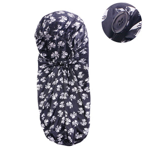 Satin Sleep Hat for Women Long Hair Style Night Cap Sleeping Bonnet TJM-446I-1