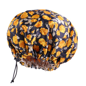 African satin lined hair bonnet cap for curly hair sleeping cap turban JDB-256D-1