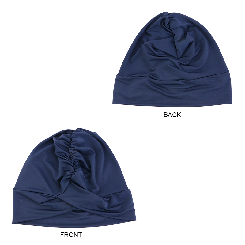 Unisex Swimming Turban Cap Head Wrap Solid Elastic Headband JDT-50