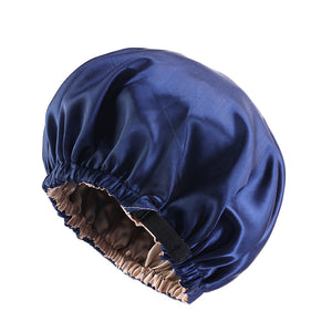 Satin Silky Bonnet Sleep Cap for Women Reversible Adjustable Satin Cap TJM-256C-4
