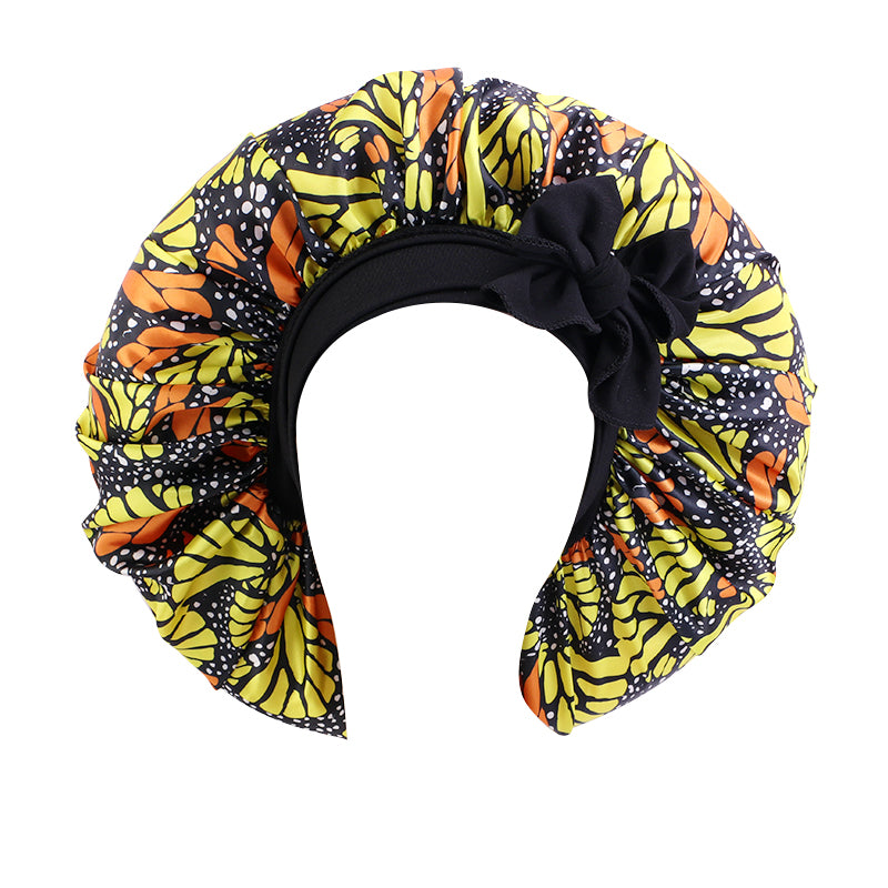 Extra Large African print Ankara Bonnet Cap Braid Bonnet for Sleeping JDB-408J