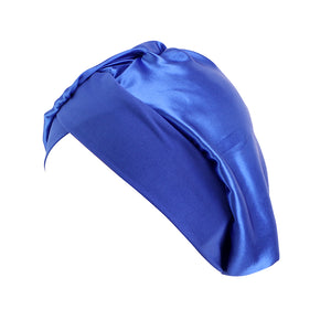 Satin Turban For Women Soft Bonnet Stretchy Band Sleeping Cap JDT-337B