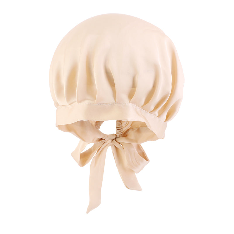 Silky Sleeping Cap Hair Wrap Adjustable Elastic Band Beanie TJM-475