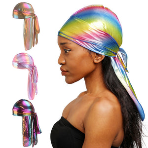 Gorgeous Sparkly Durag Headwrap Colorful TJM-05J