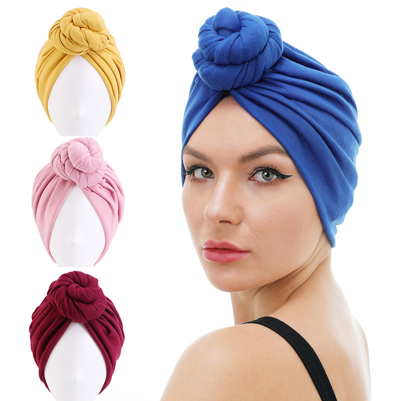 Soft Stretch Turban Hair Scarf for Women Breathable Head Wrap for Natural Hair JDT-41