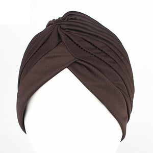 Muslim Women Turban India Headscarf Sleep Night Cap Beanie Bonnet Hair Loss Chemo Caps TJM-24