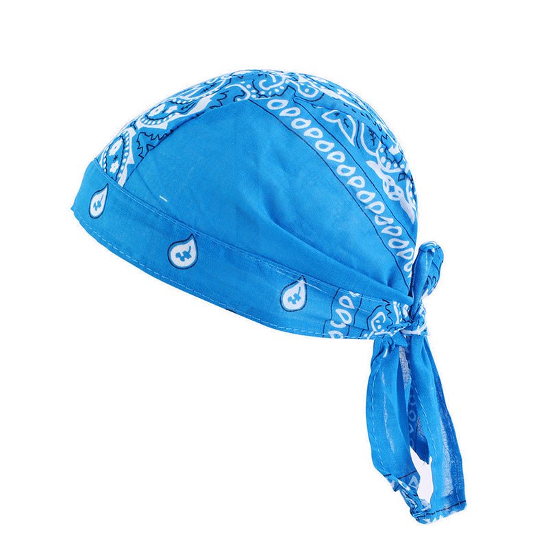 Paisley cotton Do Rag head wrap durag Sweat-Wicking Beanie Cap TJM-09