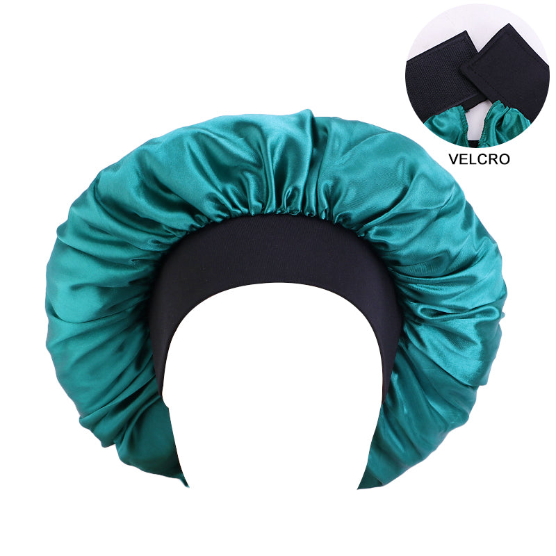 Satin Bonnets for Black Women Elastic Wide Band Hair Bonnets Cap JDB-301G