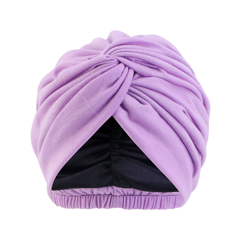 Turbans for Women Silk Satin Lined Turban Head Wrap Adjustable Twisted Turban JDT-473C